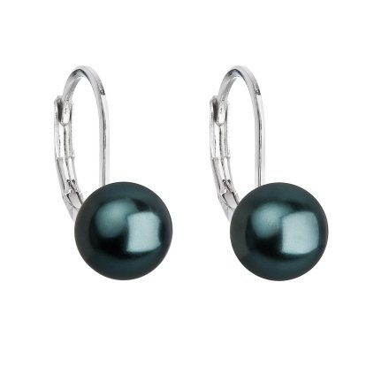 24323 nausnice bizutéria s perlou zelene kulate 71068 3