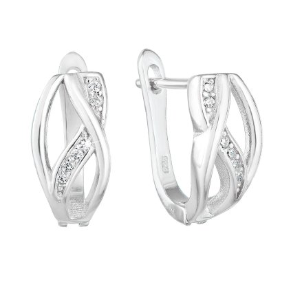 24485 stribrne nausnice visiace so zirkónom biely pulkruh 11243 1