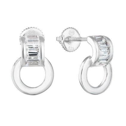 24518 stribrne nausnice visiace so zirkónom v bielej farbe 11257 1