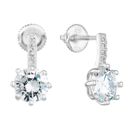 24521 stribrne nausnice visiace so zirkónom v bielej farbe 11279 1