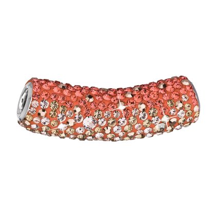 17102 strieborný prívesok s kryštálmi swarovski oranzová trubicka 34132 4