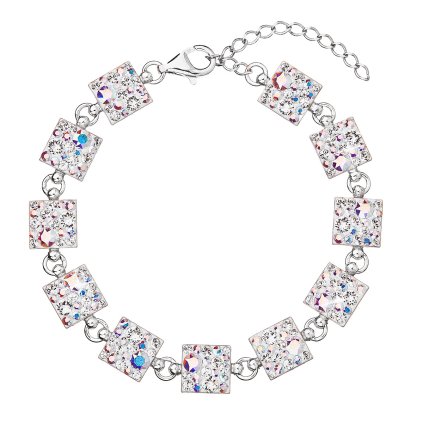 25901 stribrny naramok so swarovski kryštálmi ab efekt 33047 2