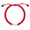 26273 kabbalah náramok proti uhranutiu stribrne nekonecno 13002 3 cerveny