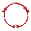 26276 3 kabbalah náramok proti uhranutiu strieborný štvorec 13003 3 červeny