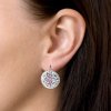 17240 2 stribrne nausnice visiace s kryštálmi swarovski mix farieb kulate 31161 3 sakura