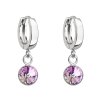 26330 stribrne visiace náusnice krúžky so swarovski kryštálom 31300 5 vitrail light