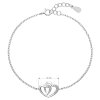 26399 3 stribrny naramok so zirkónmi dvojité srdce 13011 1