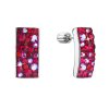 26492 stribrne visiace náusnice so swarovski kryštálmi cerveny obdelnik 31303 3 cherry