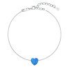 27191 stribrny náramok so syntetickým opalom modre srdce 13018 3
