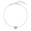 27194 strieborný náramok so syntetickým opalom svetlomodré srdce 13018 3