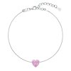 27197 strieborný náramok so syntetickým opalom ružové srdce 13018 3
