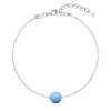 27206 strieborný náramok so syntetickým opalom svetlomodrá okrúhla 13019 3