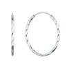 27350 stribrne nausnice kruhy s ozdobnym prelisovanim 61007