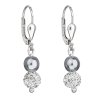 27494 stribrne nausnice visiace s preciosa kryštálmi sede kulate 31244 3
