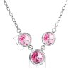 27665 2 strieborný nahrdelník so swarovski kryštálmi ružové guľaty 32033 3 rose