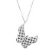 28007 stribrny nahrdelnik so zirkónmi motyl biely 12035 1 crystal