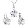 17417 sada šperku s kryštálmi swarovski nausnice retiazok a prívesok biela kyticka 39143 1