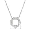 28205 2 stribrny nahrdelnik s kryštálmi swarovski biely guľaty 32016 1 crystal
