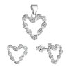 28286 sada šperku so zirkónmi nausnice a prívesok biela zakrútená srdicka 19031 1