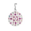 28298 prívesok bizutéria so swarovski kryštálmi ružové guľaty 54021 3 rose