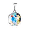 28307 stribrny prívesok s kryštálom swarovski ab efekt gulička 74084 2 ab