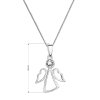 28616 5 stribrny nahrdelnik anjel so swarovski kryštálom biely 32082 1 crystal