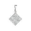28664 prívesok bizutéria s preciosa kryštálmi kosoštvorec biela 54044 1 crystal
