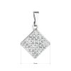 28664 2 prívesok bizutéria s preciosa kryštálmi kosoštvorec biela 54044 1 crystal