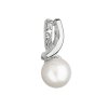 28733 zlaty 14 karatový prívesok biele zlato s ricnou perlou a zirkónmi 84pz00006