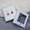 28799 stribrne nausnice pecky se se swarovski krystaly ruzove 31313 3 fuchsia