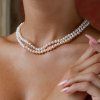 28811 perlovy nahrdelnik dvourady z pravych ricnich perel bily 22036 1