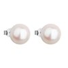 28868 zlate 14 karatové nausnice kôstky biele zlato s bielou riečnou perlou 821043 1 biela
