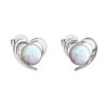 28874 stribrne náusnice srdca s bielym syntetickým opalom 31259 3 white
