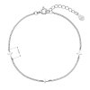 28919 1 strieborný náramok s tromi krízkami 63007