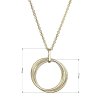28949 2 pozlátené nahrdelnik tri krúzky 62001