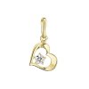 29099 zlaté 14 karatové prívesok srdce zlté zlato s bielym zirkónom 94z00012 crystal