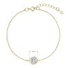 29363 1 pozlátený náramok retiazok s jedným zirkónom 13025 1