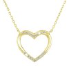 29387 pozlátené nahrdelník srdca s bielymi zirkónmi 12010 1