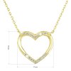 29387 1 pozlátené nahrdelník srdca s bielymi zirkónmi 12010 1