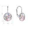 29474 2 stribrne nausnice visiace s kryštálmi swarovski ruzove jemne 31315 3 magic rose