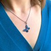 29495 1 strieborný prívesok s kryštálmi swarovski modry motyl 34192 3 blue style