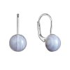 29576 stribrne visiace náusnice s pravými mineralnymi kameňmi kulate 11481 3 achat blue lace