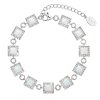29636 strieborný náramok so syntetickým opalom a kryštálmi preciosa biely štvorec 33047 1 white