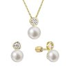 29852 perlova súprava pozlátená s ricnou perlou a zirkónom biela 29047 1b