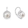 29858 stribrne náusnice visiace s bielou ricnou perlou a zirkónmi guľaté 21075 1