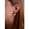 29858 1 stribrne náusnice visiace s bielou ricnou perlou a zirkónmi guľaté 21075 1