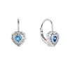 29876 stribrne nausnice detske srdicka so zirkónmi 11473 3 aqua