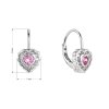 29879 1 stribrne nausnice detske srdicka so zirkónmi 11473 3 rose