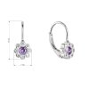 29909 1 stribrne nausnice detske kyticky so zirkónmi 11476 3 violet