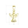 29966 3 pozlátený strieborný prívesok anjel so swarovski kryštálmi biely 32078 1